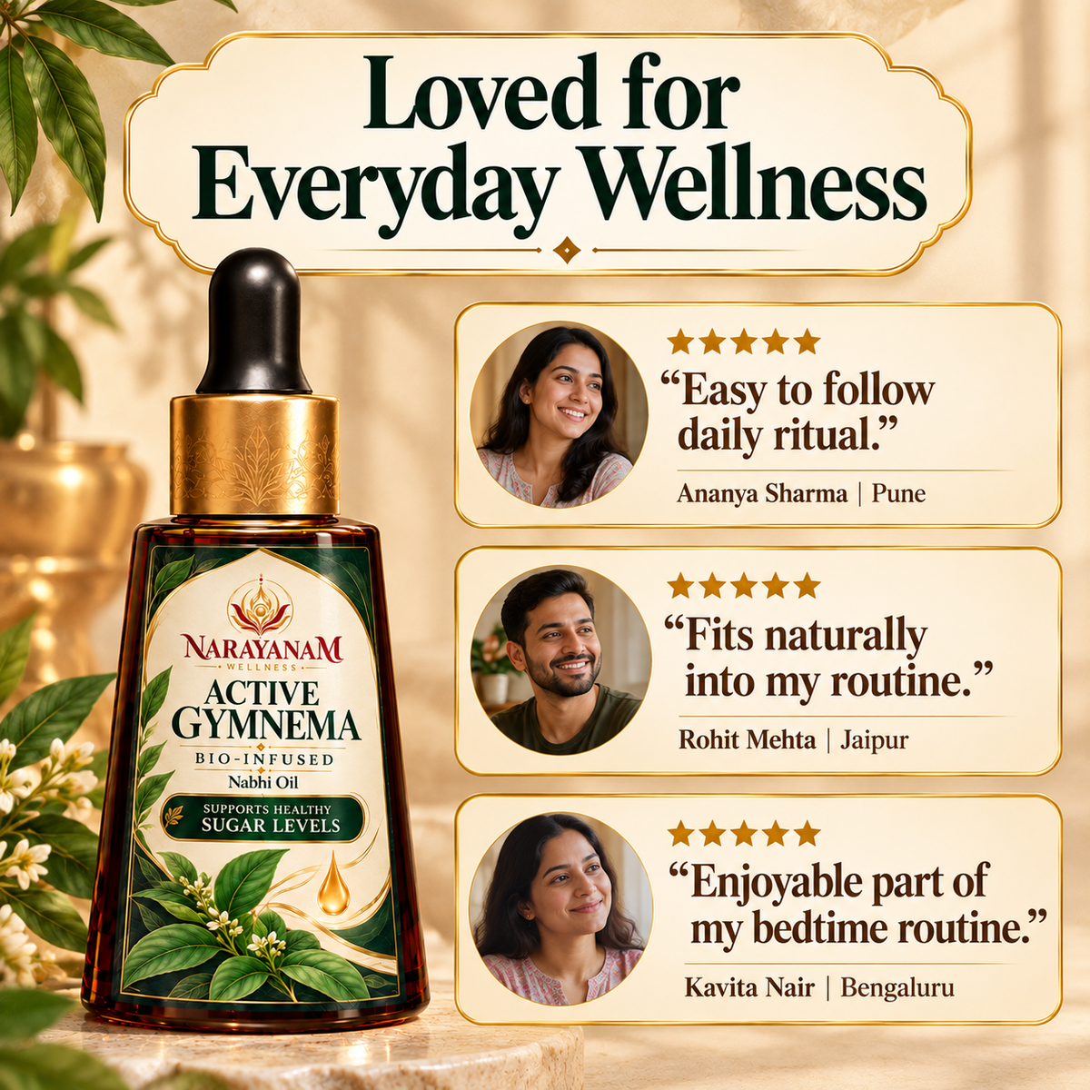 Active Gymnema Bio-Infused Nabhi Oil