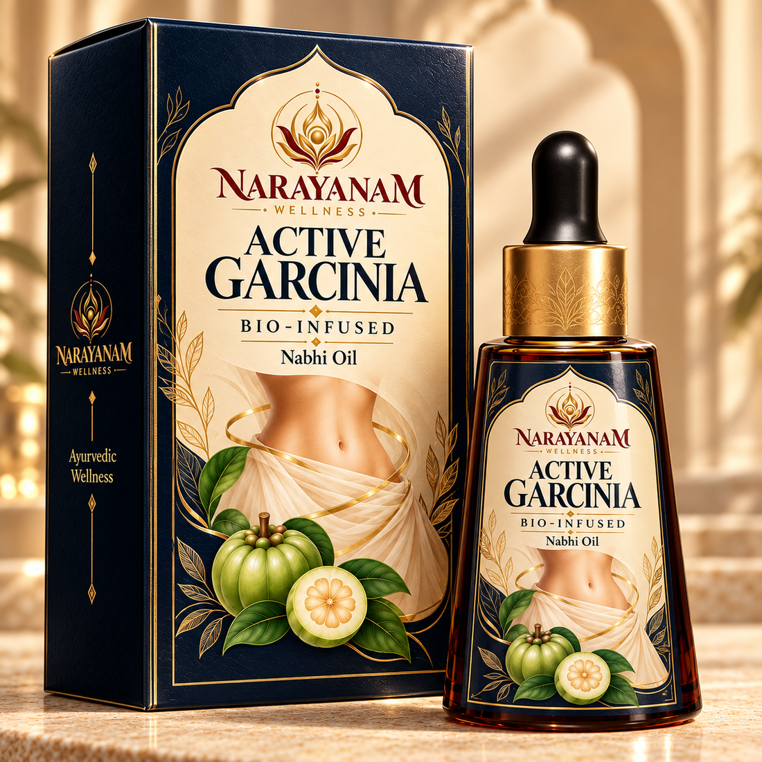 Active Garcinia Bio-Infused Nabhi Oil (Weight Management, Detoxification and Body Balance)