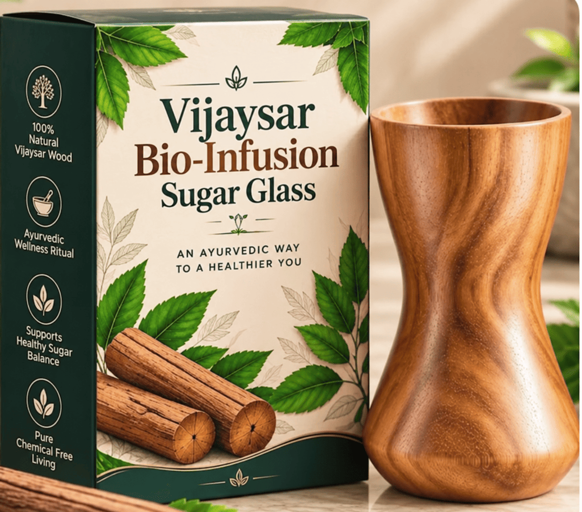Vijaysar Bio-Infusion Sugar Balance Glass