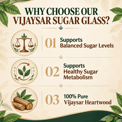 Vijaysar Bio-Infusion Sugar Balance Glass