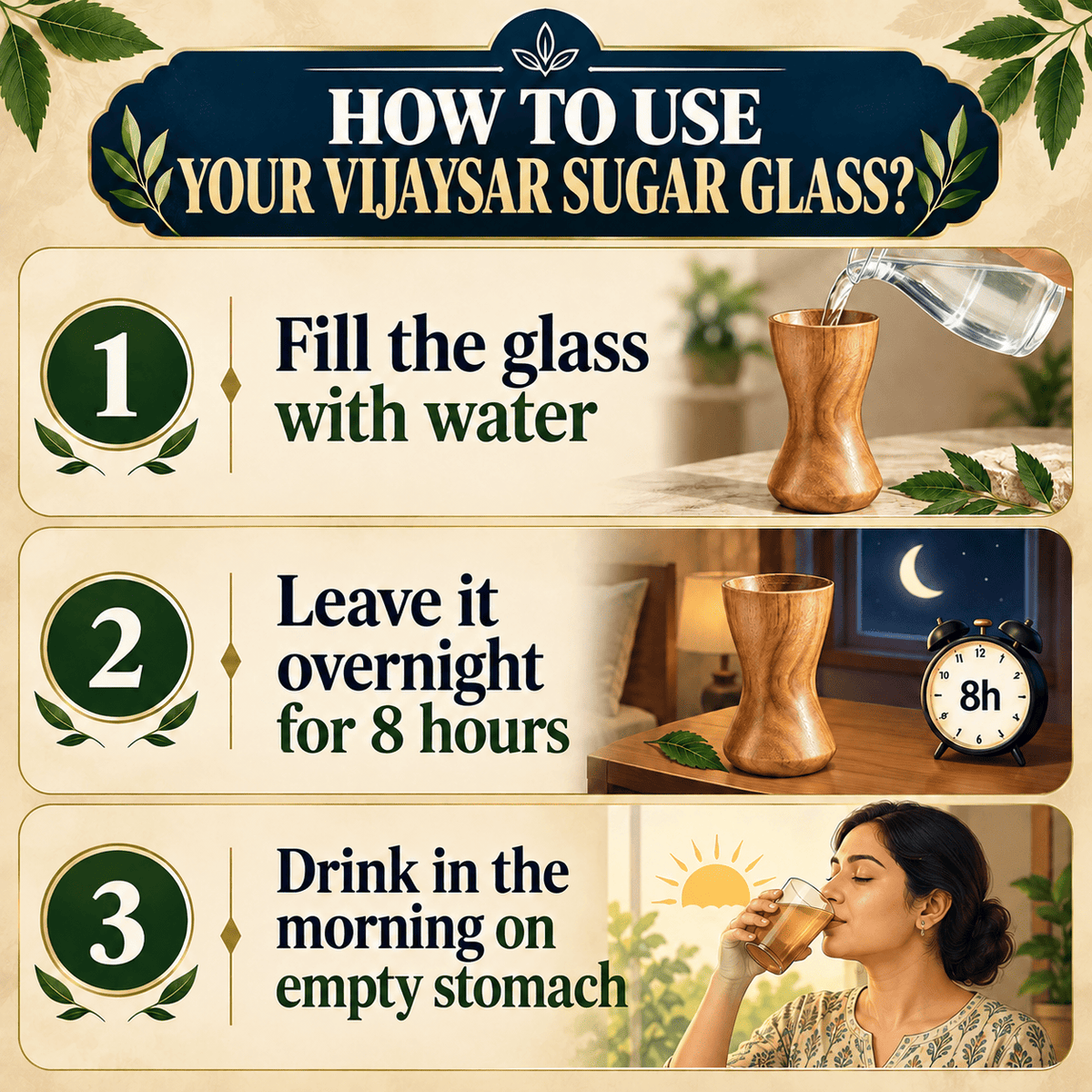 Vijaysar Bio-Infusion Sugar Balance Glass